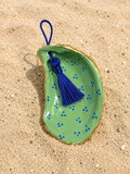 Hand-Painted Oyster Shell Ornament